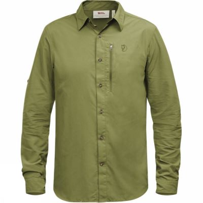 Camisa Fjallraven Abisko Hike Manga Larga Hombre - Verde - Chile PZX796051